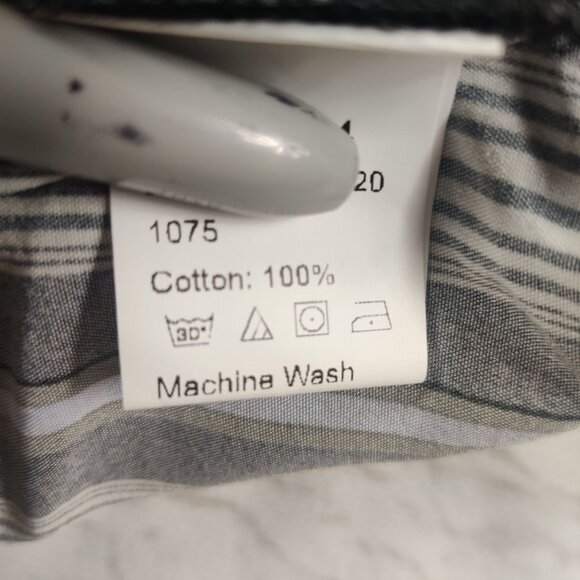 SHEIN Plus size womens high rise paper bag shorts rope blue striped sz 4XL 20 - Picture 5 of 6